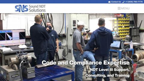Sound NDT Services home page